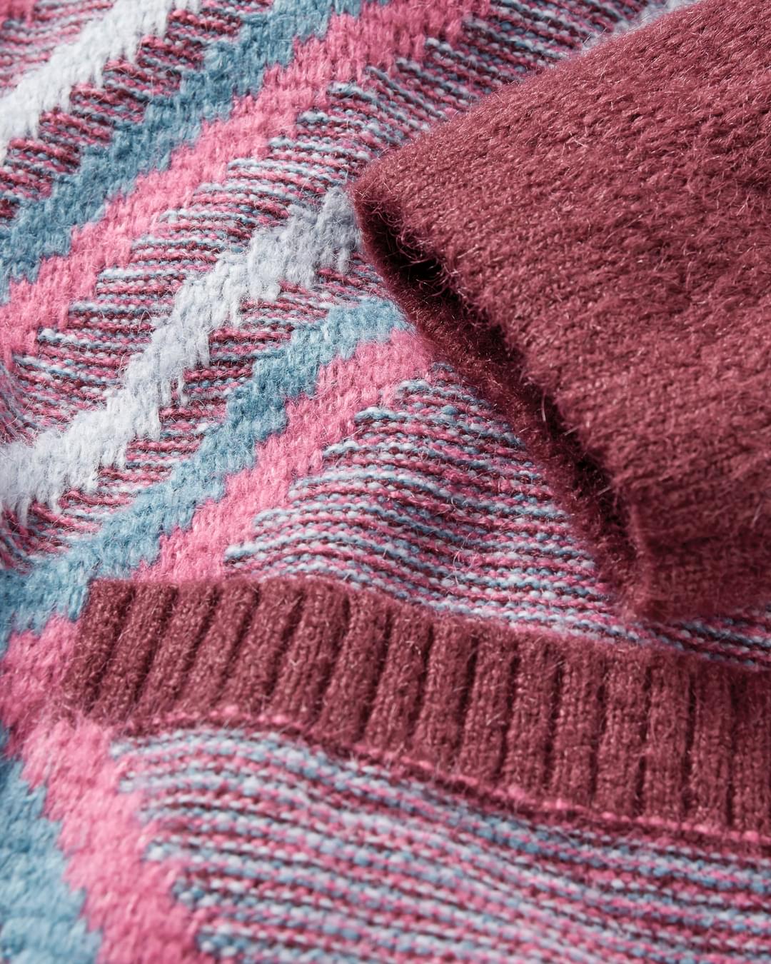 Homestead Cardigan - Wine - Flatlay