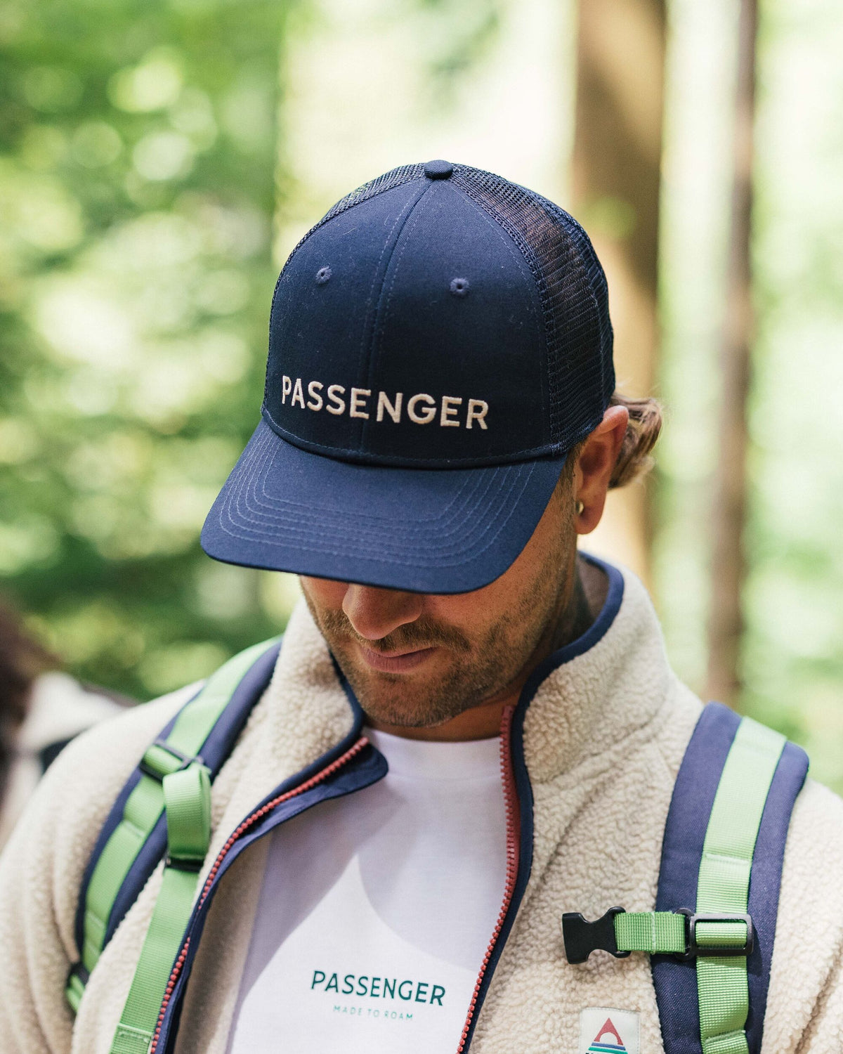 Passenger Cotton Trucker Cap - Rich Navy - Lifestyle - Male