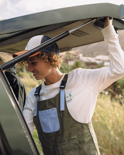 Flo Pinafore Dress - Khaki - Lifestyle