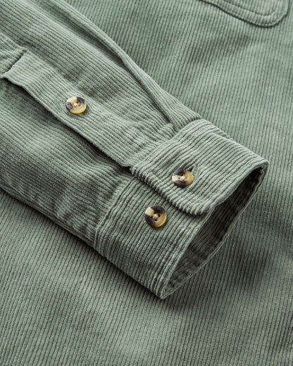 Backcountry Corduroy Shirt - Pistachio - Flatlay