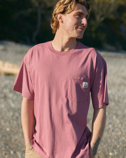 Heritage Relaxed Fit T-Shirt - Mauve Dusk - Lifestyle