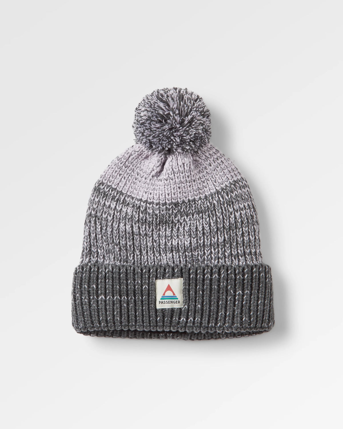 Crag Bobble Hat - Charcoal/Stone - Flatlay