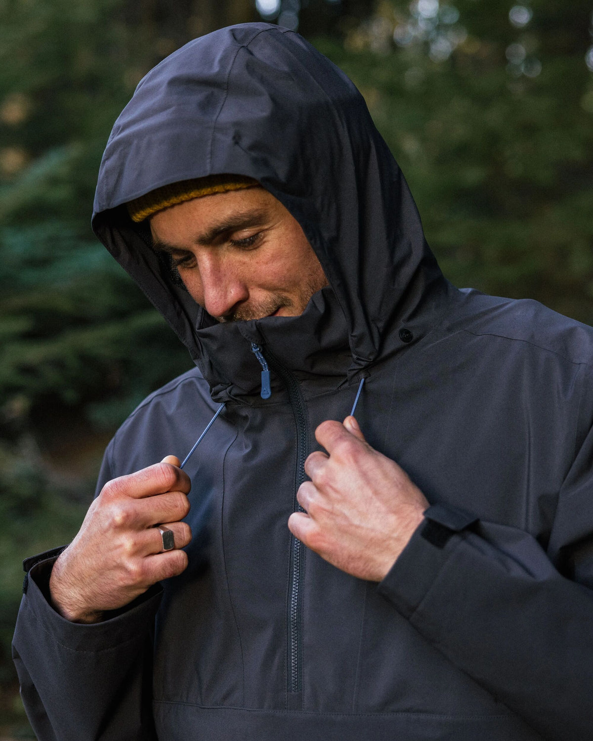 Diablo Waterproof Anorak - Faded Black - Lifestyle
