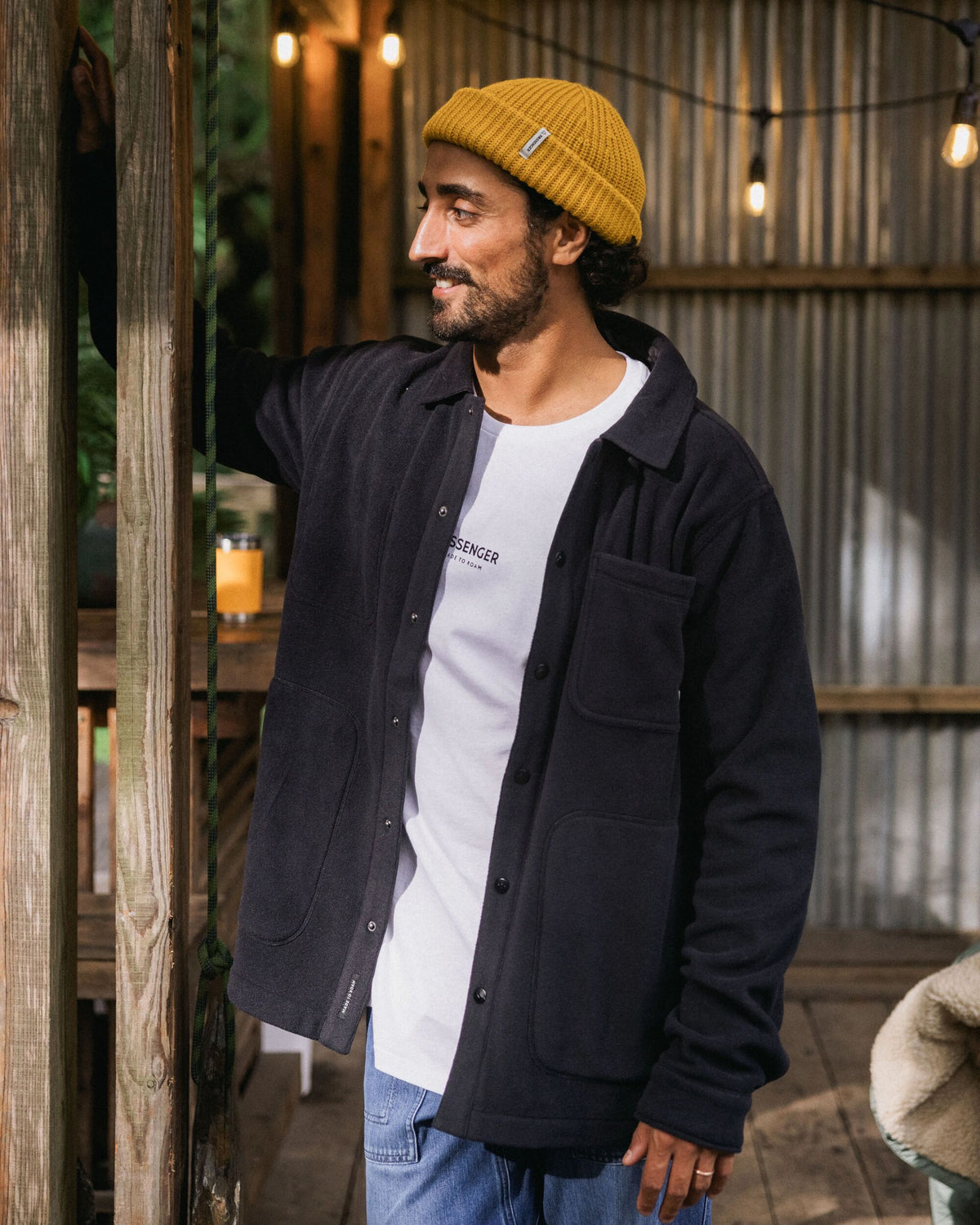 Adapt Polartec® Overshirt - Black - Lifestyle