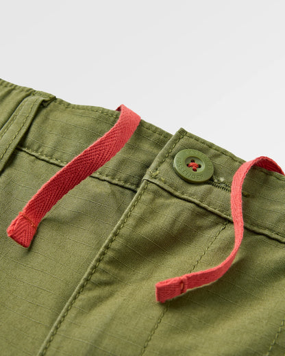 Rif-Raf Cotton Ripstop Short - Khaki - Flatlay