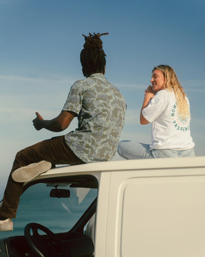 Sundowner Stretch Short Sleeve Shirt - Abstract Seaweed Camo - Lifestyle