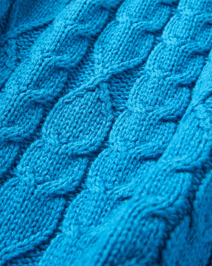 Homely Knitted Cardigan - Bluejay - Flatlay
