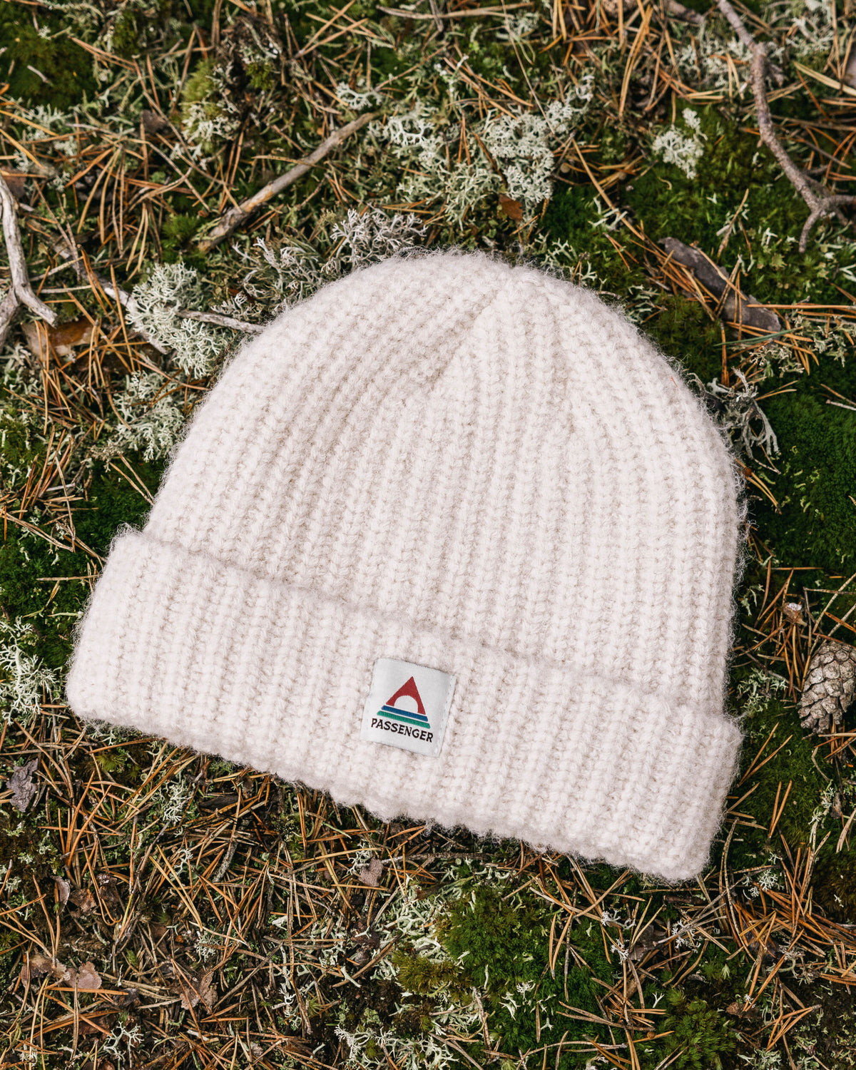 Redwood Fleece Lined Beanie - Vintage White - Lifestyle