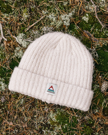 Redwood Fleece Lined Beanie - Vintage White - Lifestyle