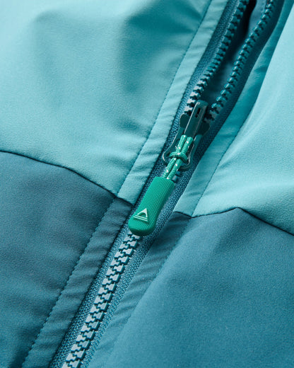 Riptide Packable Changing Robe - Mediterranean/ Ocean Teal - Flatlay