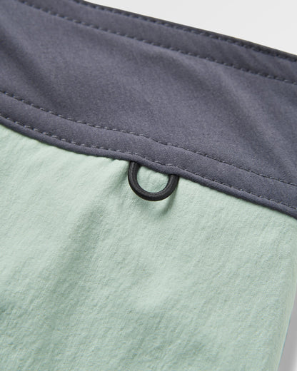 Cutback NetPlus® 17" Boardshort - Spearmint/Deep Ocean - Flatlay
