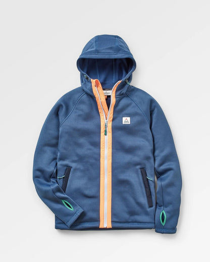 Slope Hooded Fleece - Dark Denim - Flatlay