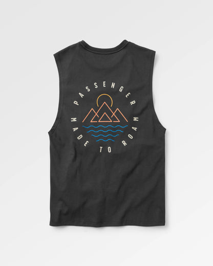 Escapism Vest - Black - Flatlay