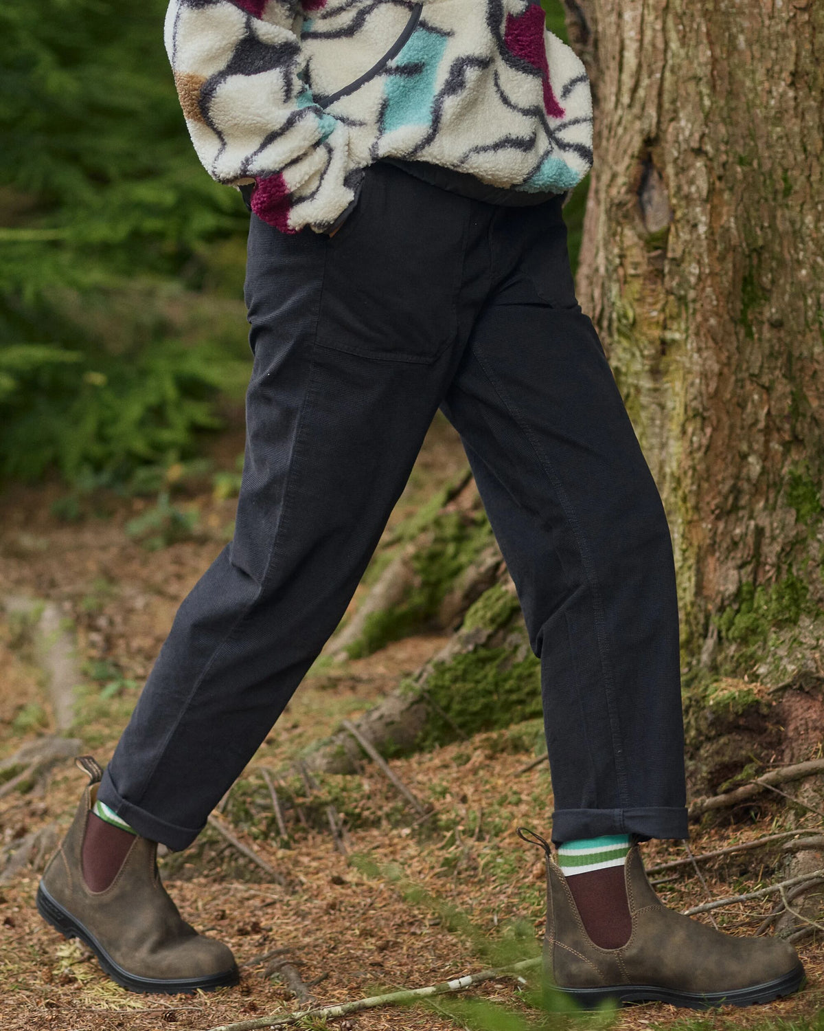 Avian Cord Trouser - Black - Lifestyle