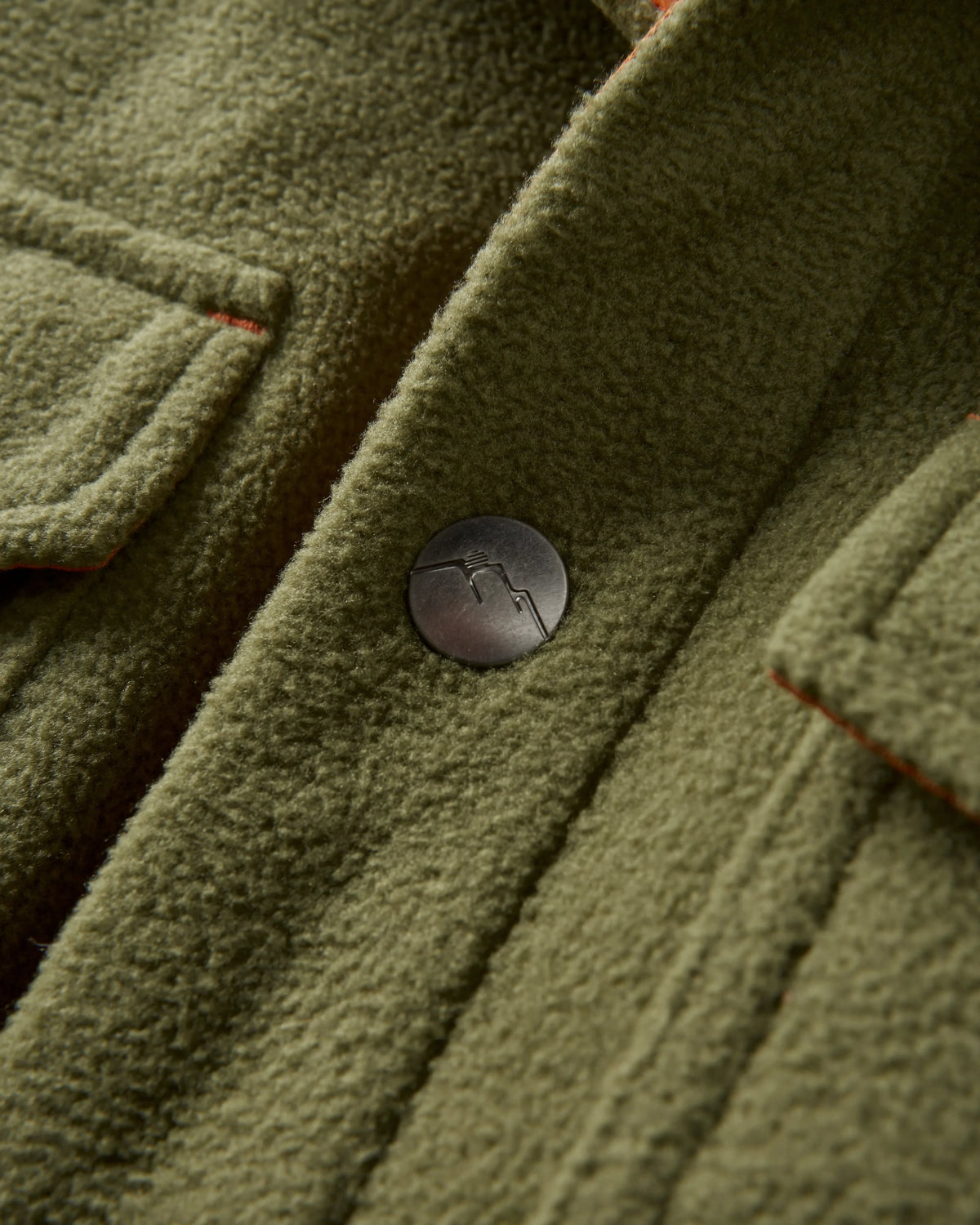 Maple Polar Fleece Shirt - Khaki - Flatlay