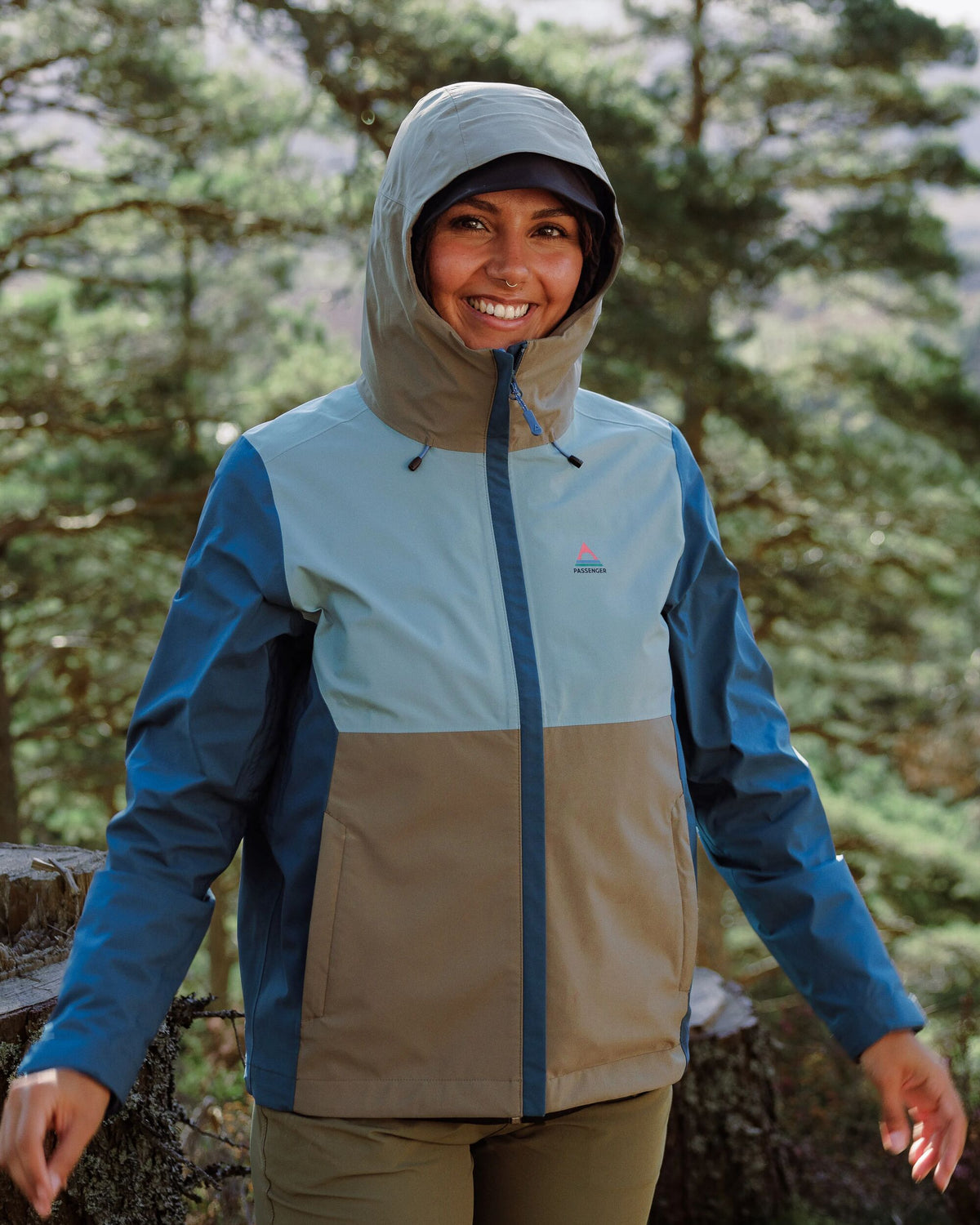 Rainstorm Waterproof Jacket - Tidal Blue/Arctic/Dusty Olive - Lifestyle