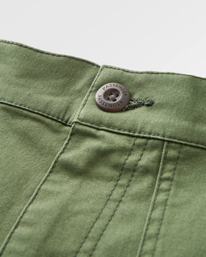 Lani Twill Long Short - Wild Green - Flatlay