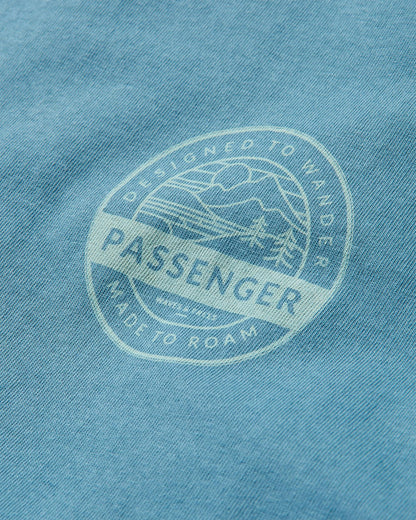 Odyssey Cotton T-Shirt - Provincial Blue - Flatlay