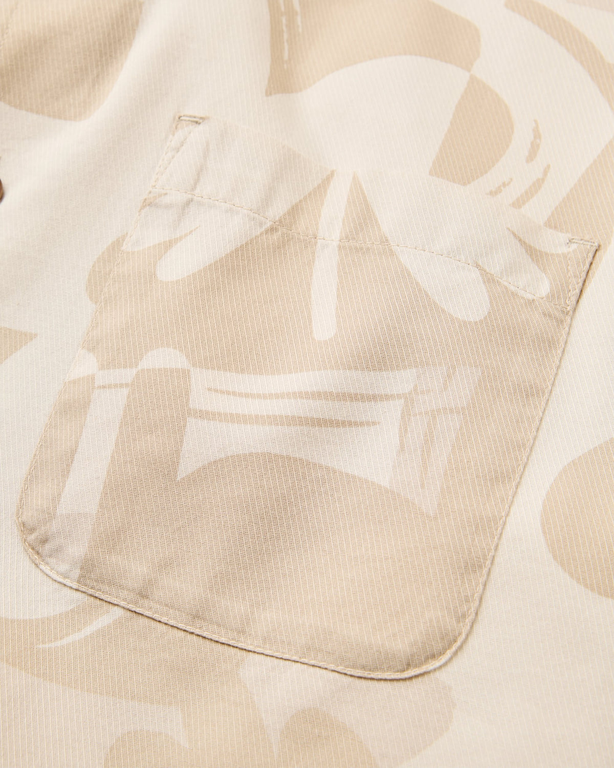 Cove Short Sleeve Shirt - Roam Further Birch - Flatlay