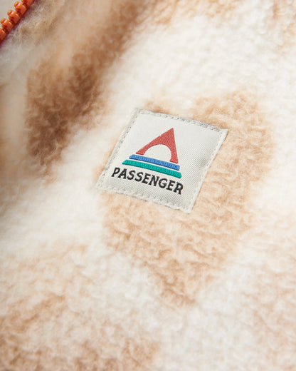 Fairbanks Full Zip Sherpa Fleece - Abstract Mountain Birch - Flatlay