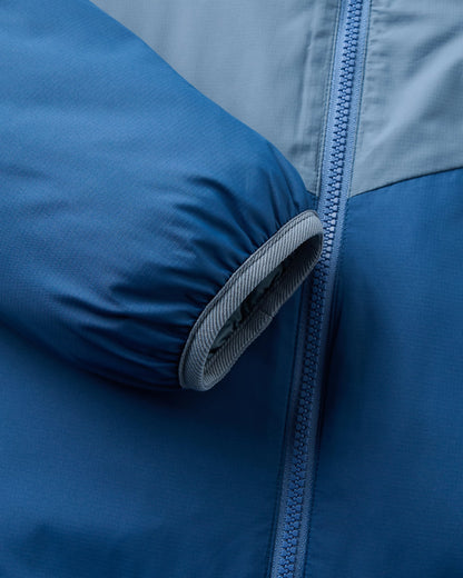 Daybreak Lightweight Thermore® Hoodless Jacket - Rich Navy/Storm Grey/Dark Denim - Flatlay