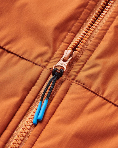 Escapism Sherpa Lined Changing Robe - Rust - Flatlay