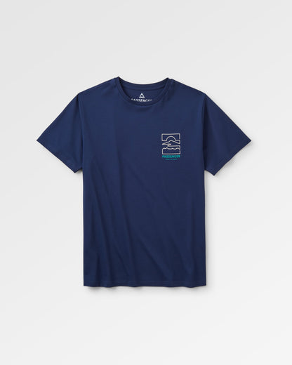 Nova Cotton T-Shirt - Rich Navy - Flatlay