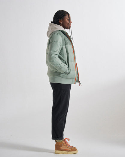 Inspire Insulated Jacket - Pistachio - Studio Model