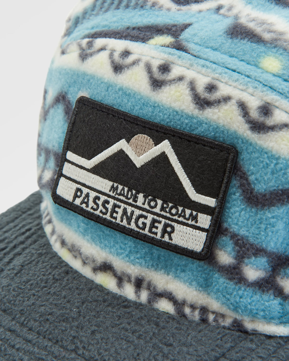 Pine Polar Fleece Cap - Mountain Geo Arctic - Flatlay