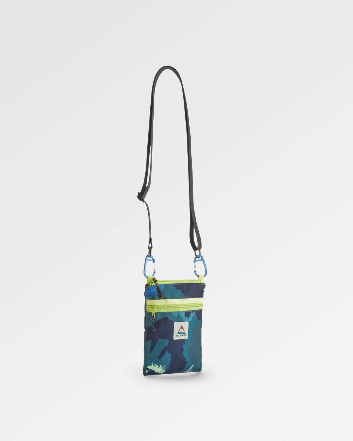 Journey Crossbody Bag - Alpine Camo Rain Forest - Flatlay
