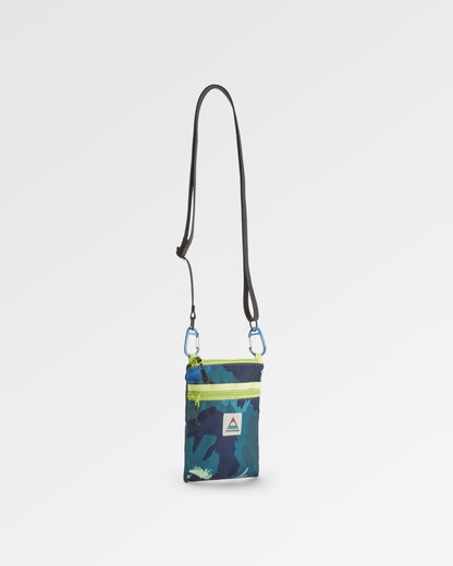 Journey Crossbody Bag - Alpine Camo Rain Forest - Flatlay