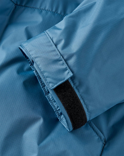 Escapism Sherpa Lined Changing Robe - Moonlight Blue - Flatlay