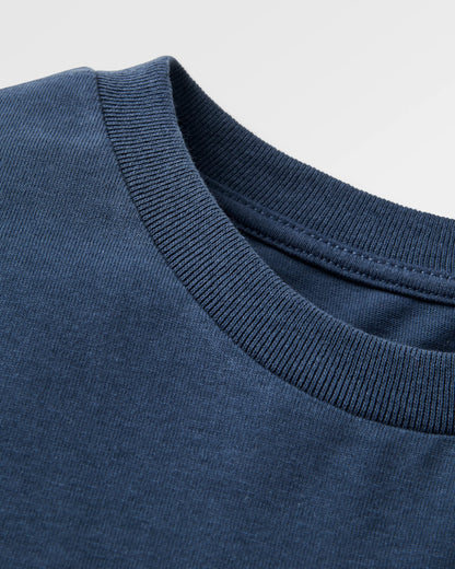 Patches LS T-Shirt - Rich Navy - Flatlay