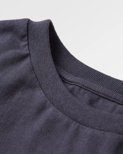 Drifters Oversized T-Shirt - Charcoal - Flatlay
