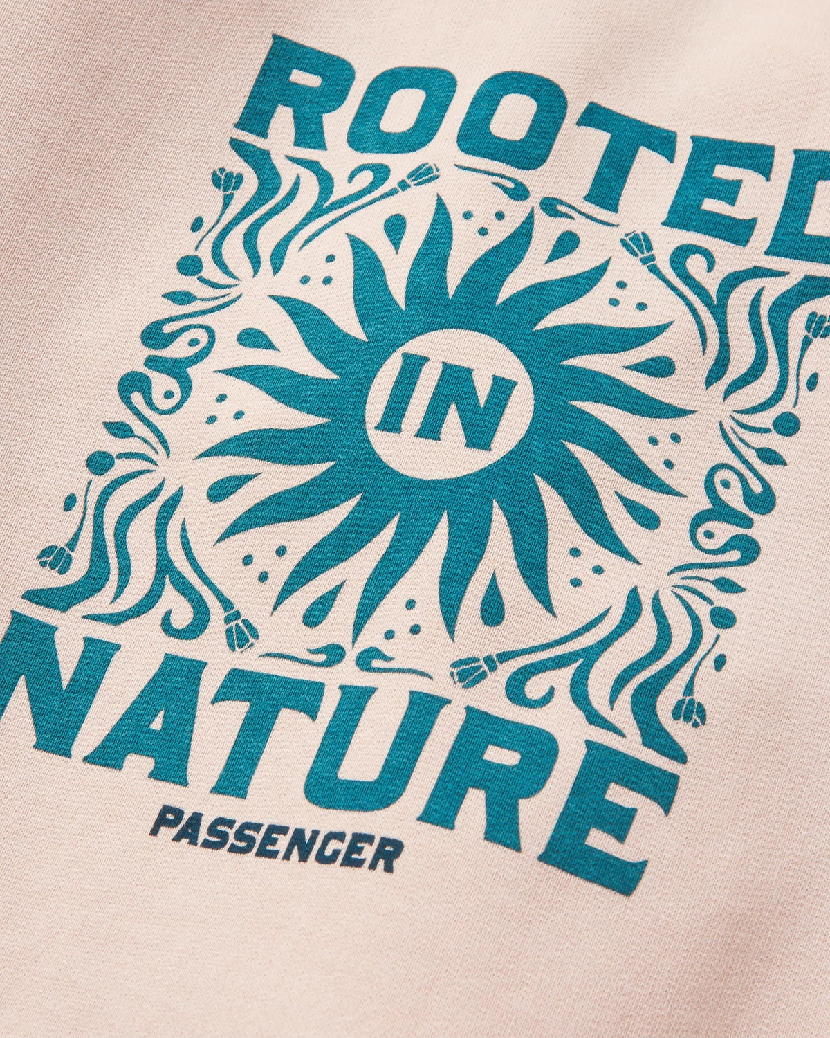 Rooted In Nature Hoodie - Peach Whip - Flatlay