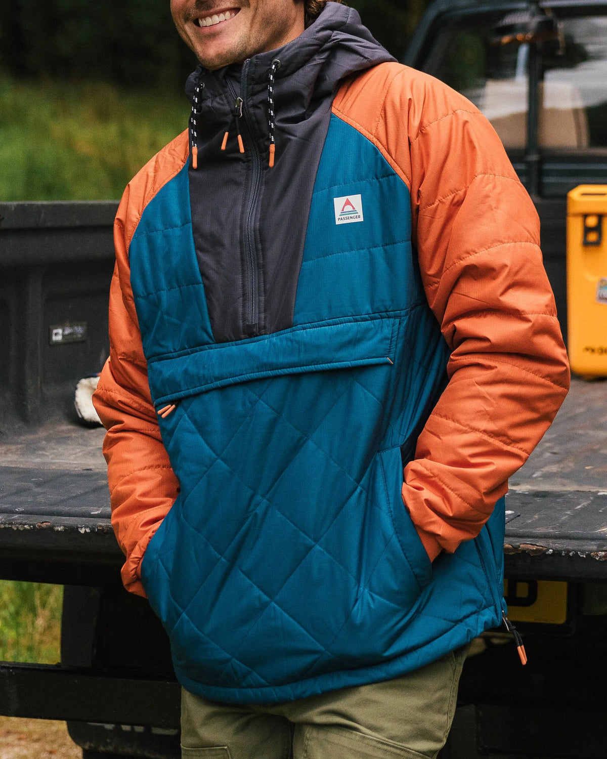 Oceanic Insulated Anorak - Tidal Blue/Burnt Orange - Lifestyle