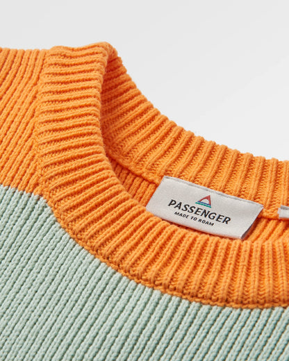 Moments Oversized Knitted Jumper - Multi Stripe - Flatlay