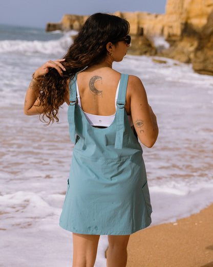 Refuel Ripstop Skort Dress - Ocean Teal - Lifestyle