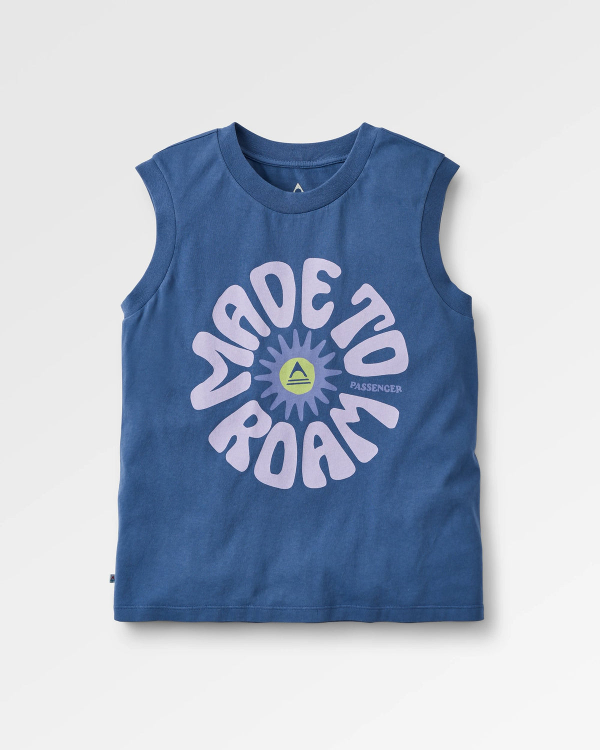 Easy Days Cotton Vest - Purple Indigo - Flatlay