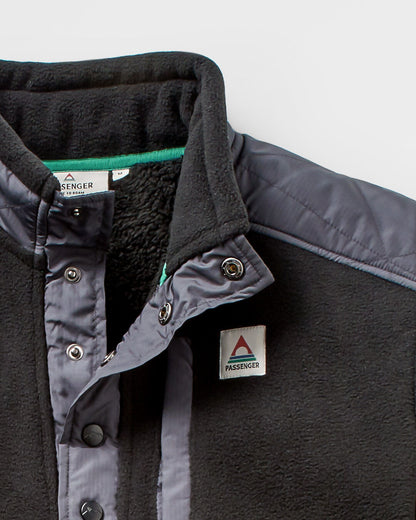 Solace Sherpa-Lined Polar Fleece - Black - Flatlay