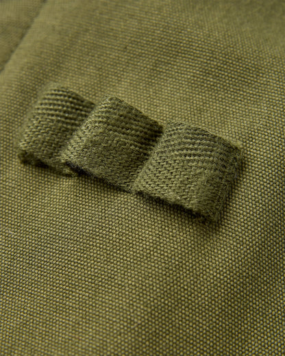 Explorers Cotton Canvas Gilet - Khaki - Flatlay