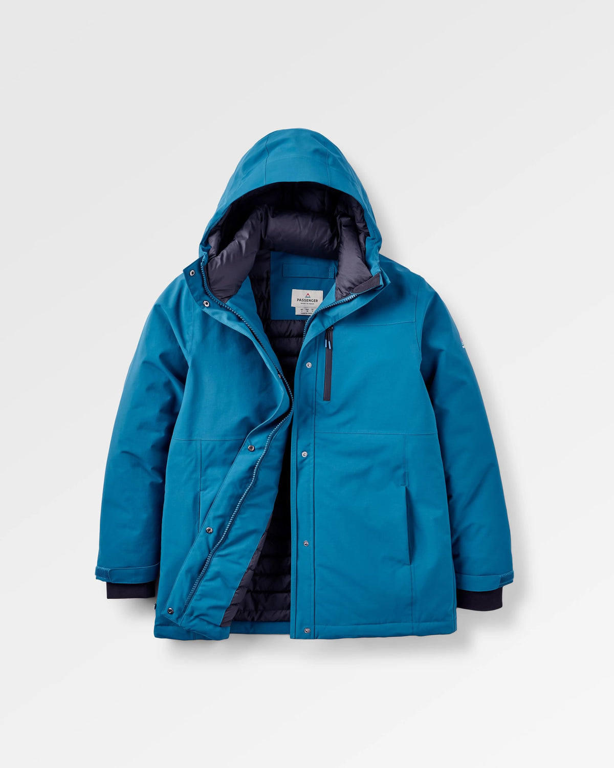 Cloudmont Waterproof Down Parka - Tidal Blue - Flatlay