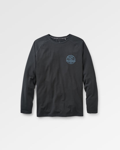 Sedona Drirelease® Active LS T-Shirt - Black - Flatlay
