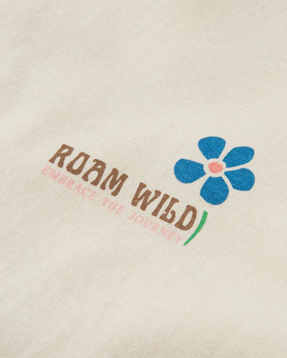Roam Wild T-Shirt - Birch - Flatlay
