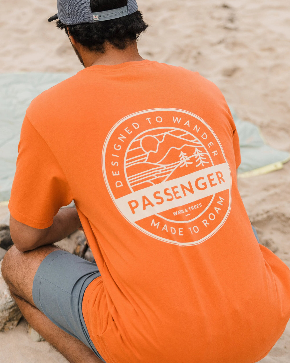 Odyssey Cotton T-Shirt - Burnt Orange - Lifestyle