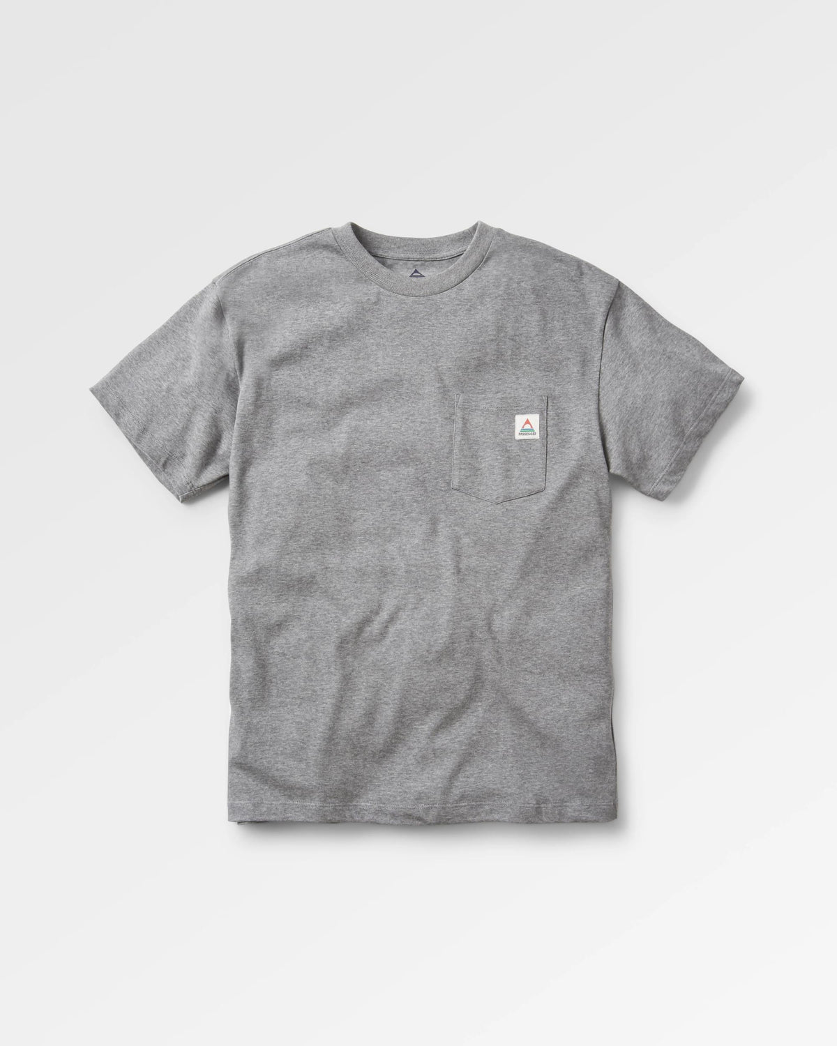 Heritage Relaxed Fit T-Shirt - Dark Grey Marl - Flatlay
