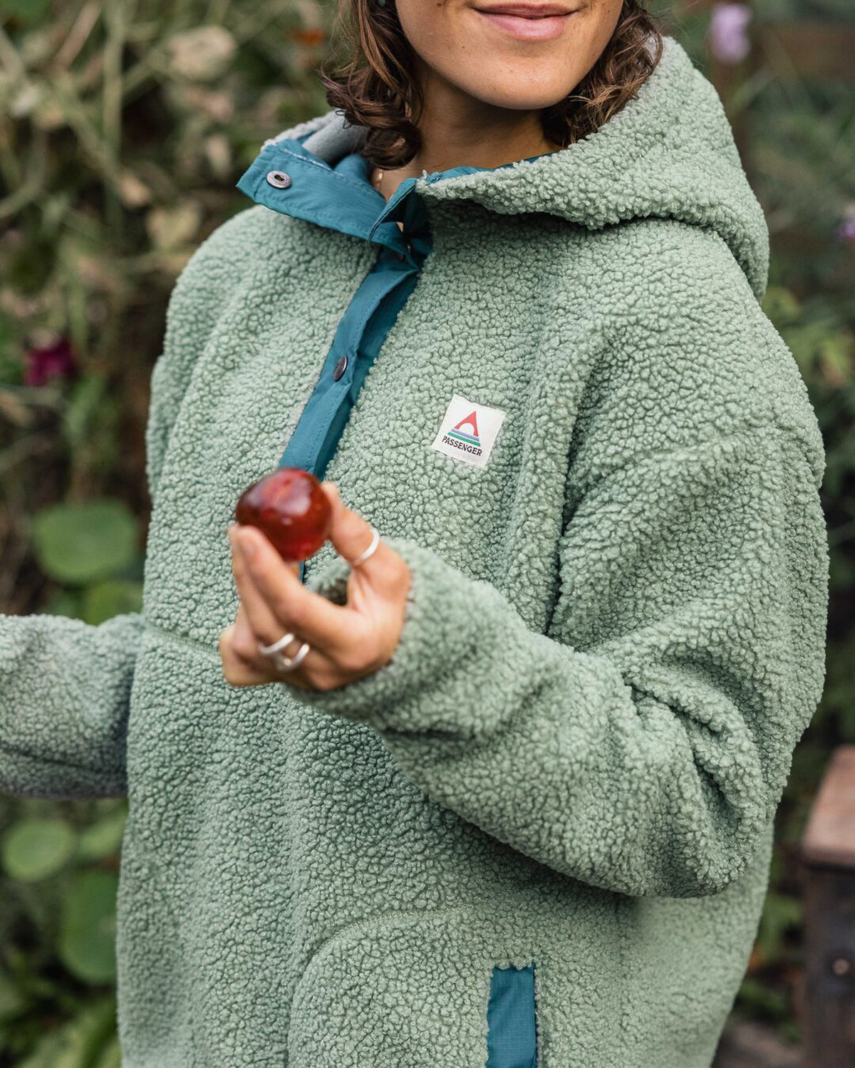 Calla Hooded Polar-Lined Fleece - Pistachio - Lifestyle