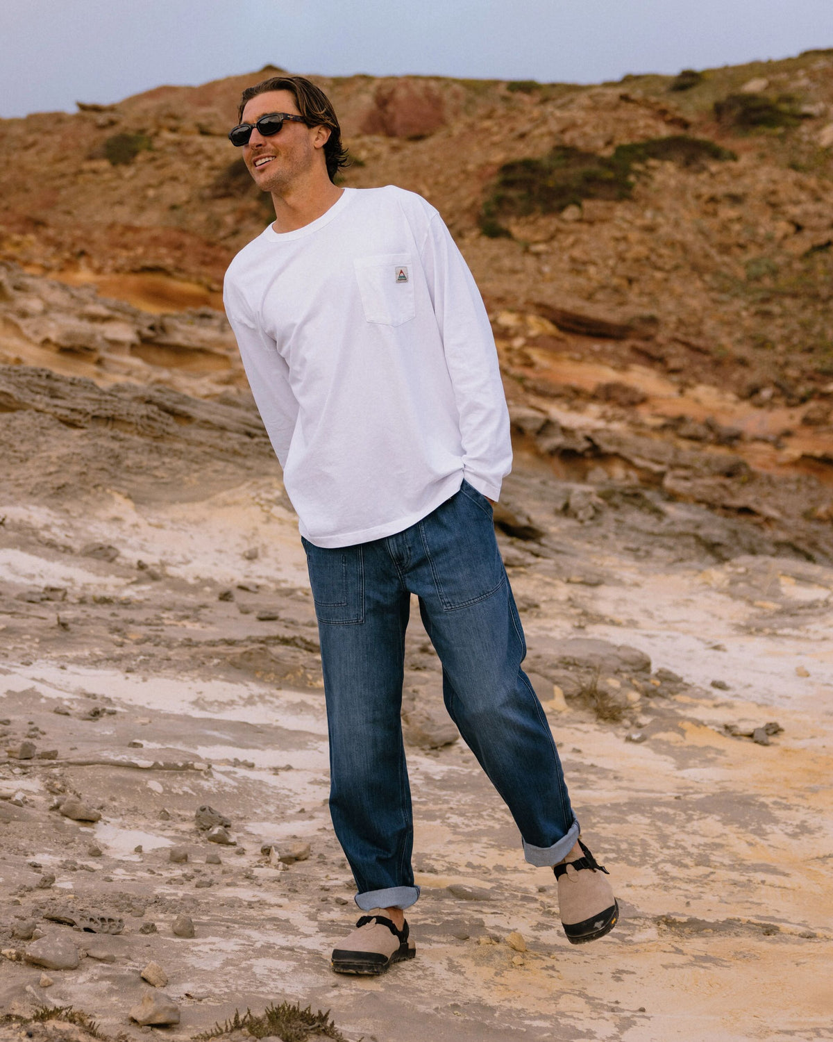 Adventurer Denim Trouser - Mid Wash Denim - Lifestyle