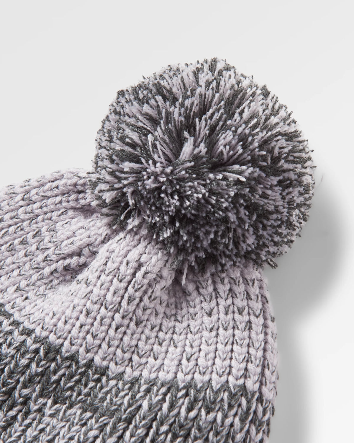 Crag Bobble Hat - Charcoal/Stone - Flatlay