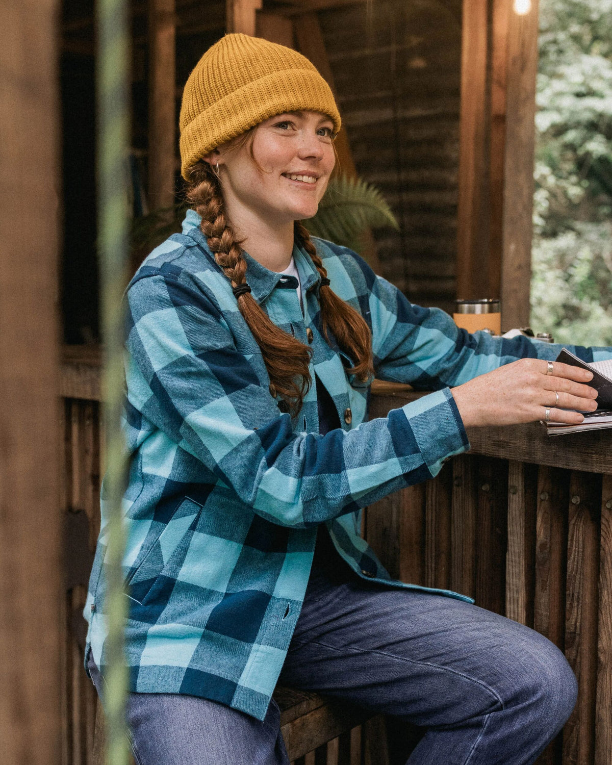 Stella LS Shirt - Retro Blue Check  - Lifestyle
